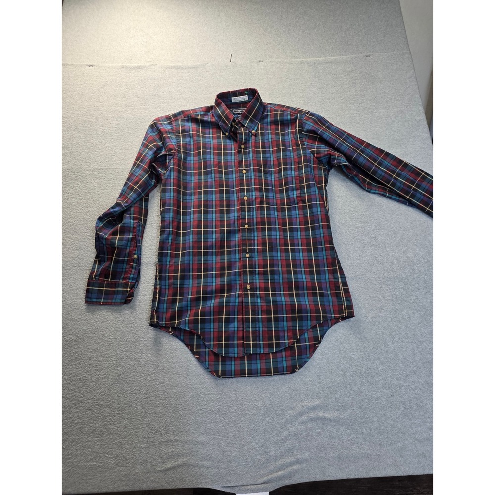 Arrow Mens Plaid Button Down Shirt Long Sleeve Multi Color‎ Size M Made in USA